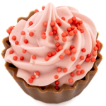 Strawberry Cream Cupcake